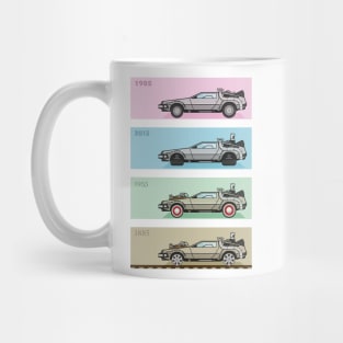 Back to the Future - Delorean x 4 Mug